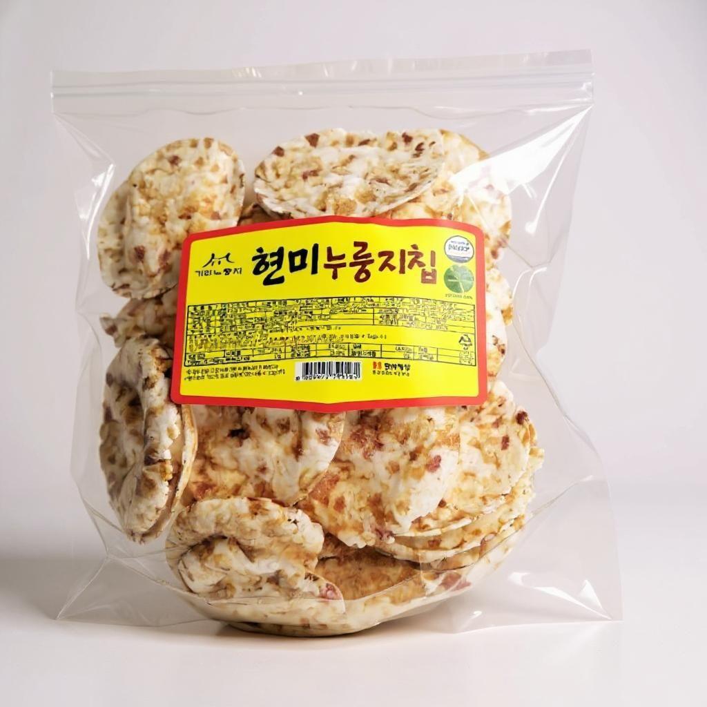 현미누룽지칩 제품 패키지