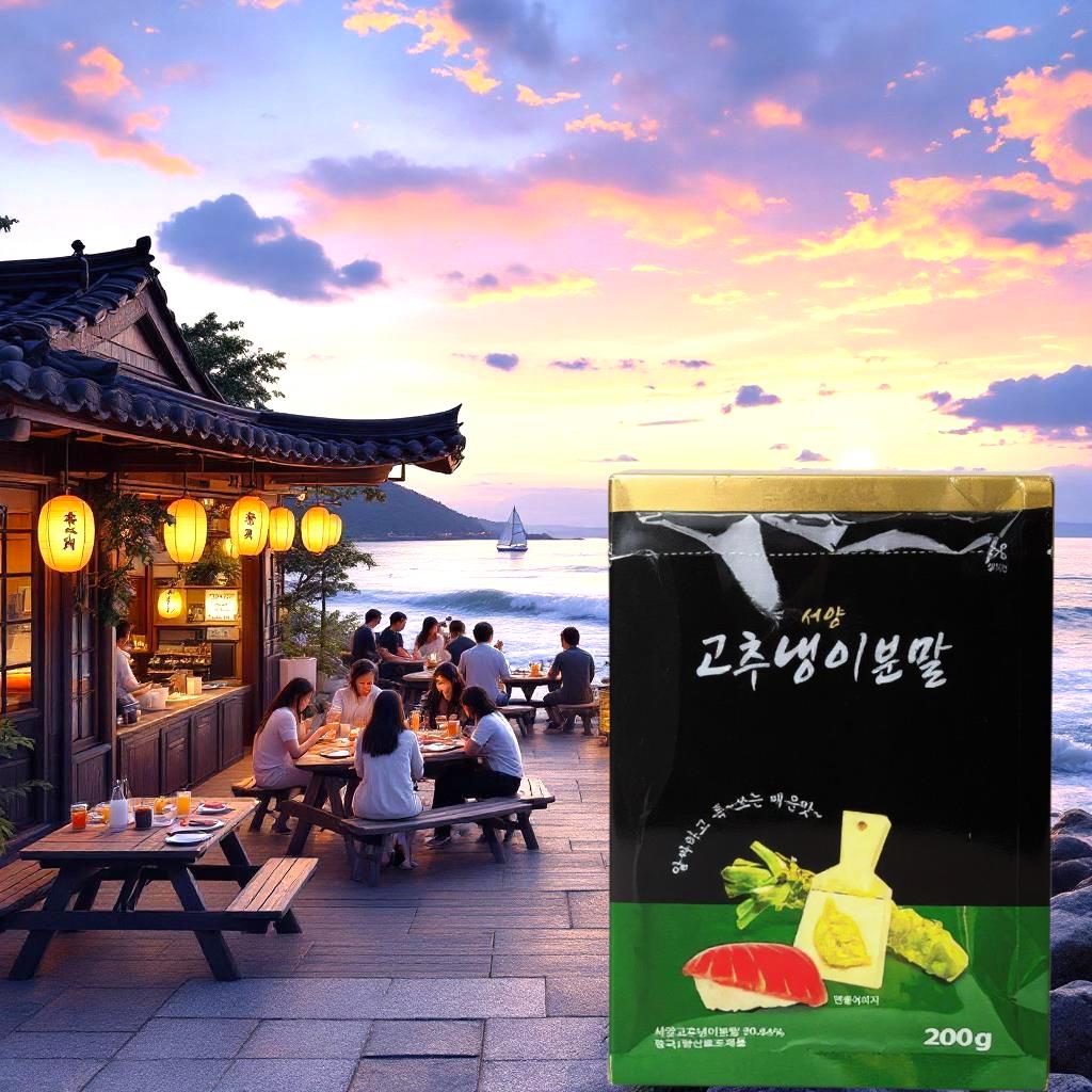 와사비분 활용 이미지