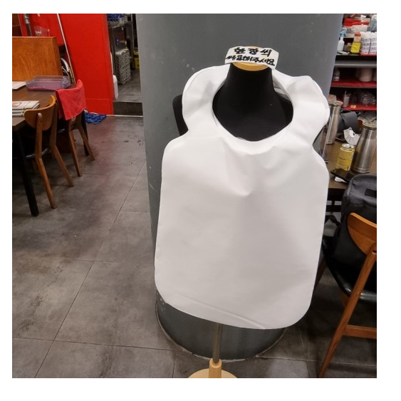 흰색앞치마 상세이미지