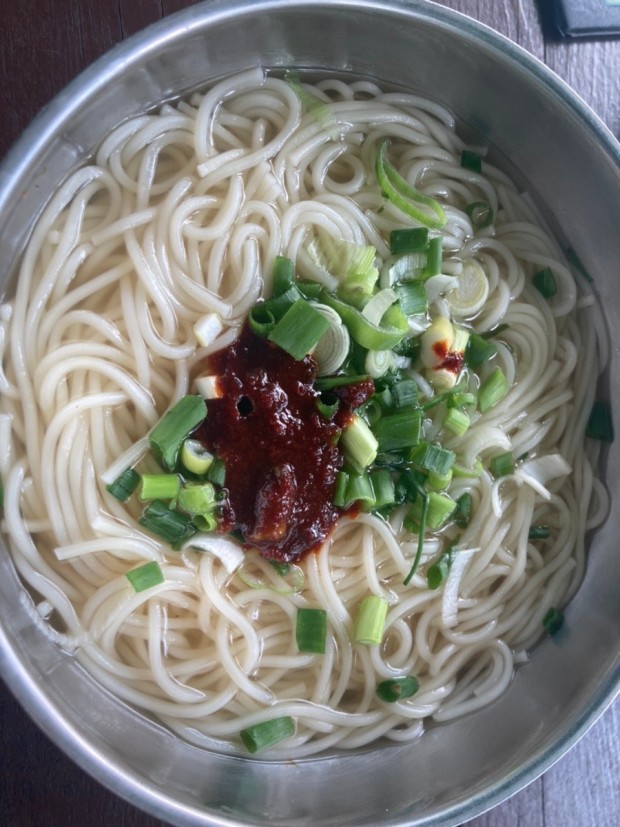 국수 조리 예시
