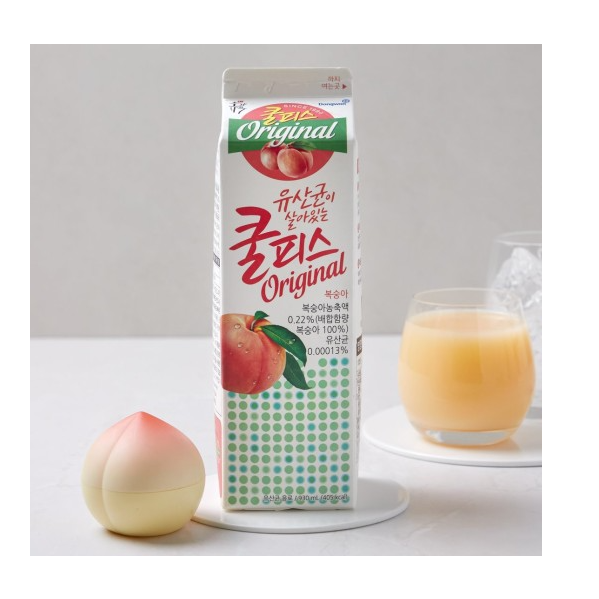 쿨피스 복숭아 930ml 제품 이미지
