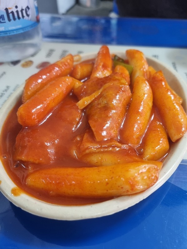 쌀떡볶이 가까이서 본 모습